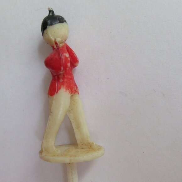 17 pc Christmas Cupcake Picks Santa Heads,  Soldiers, Candle Holders + Spir-It - Picture 14 of 15